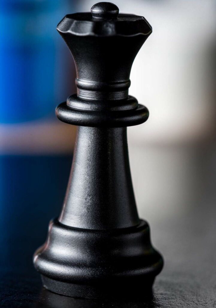 Black Queen Chess Piece 