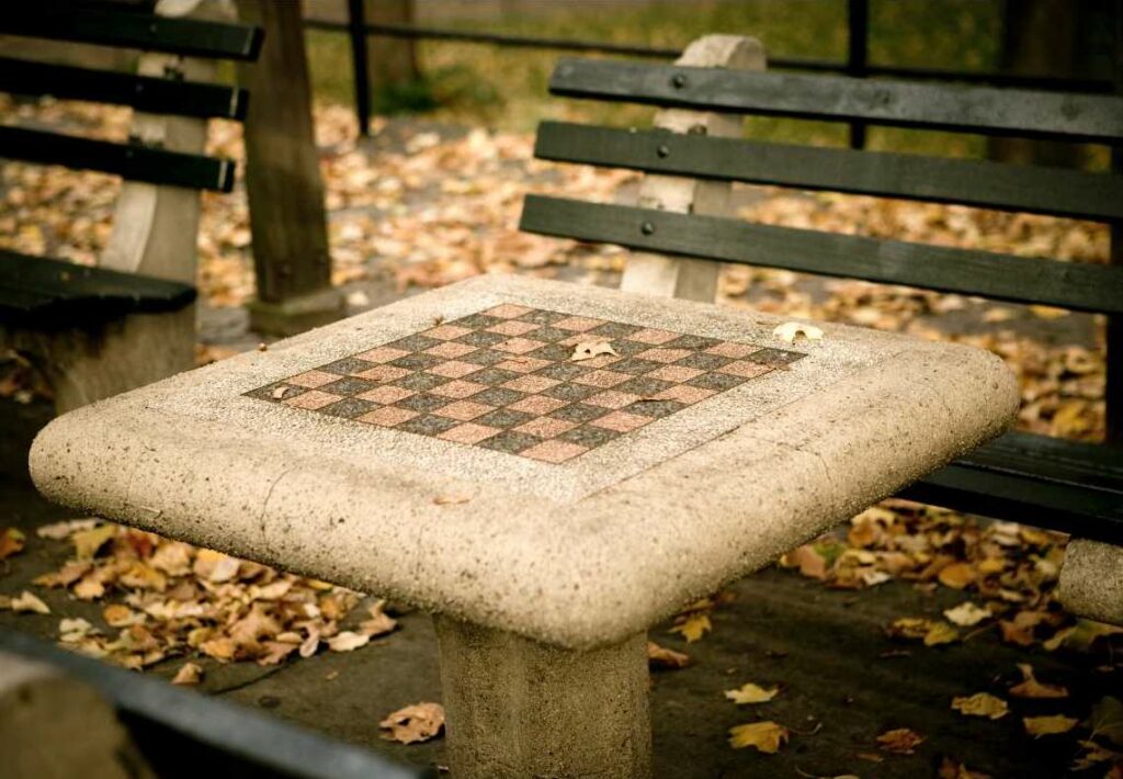  Chess Table in New York park