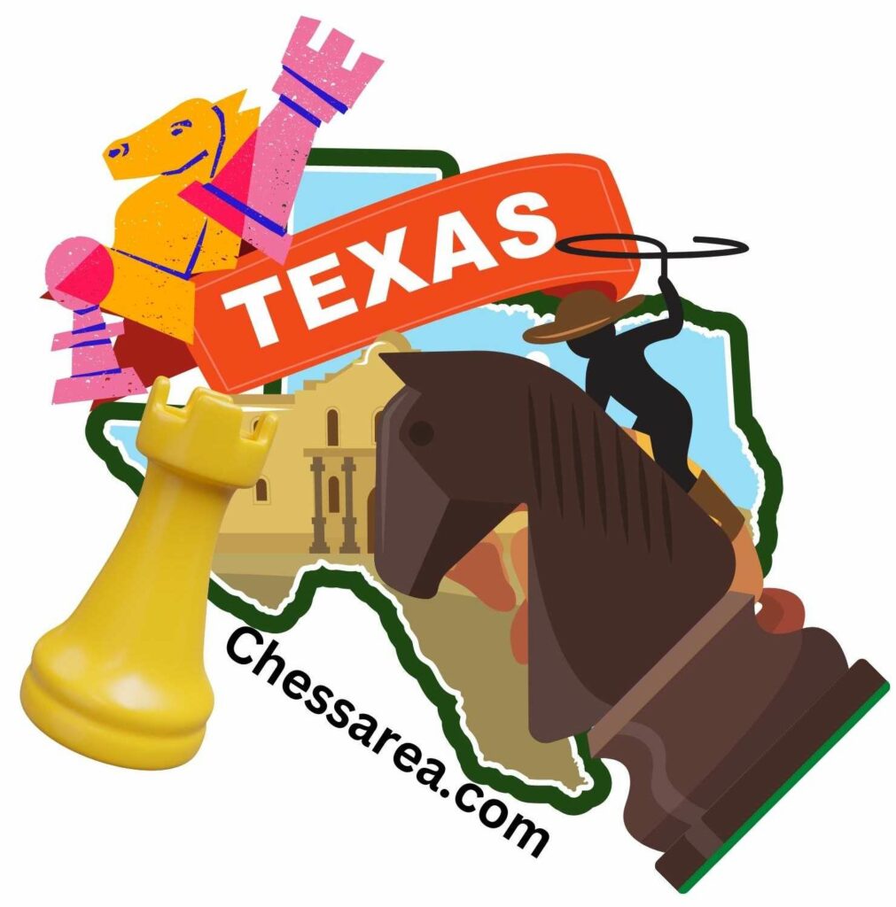 Texas chess collage of images