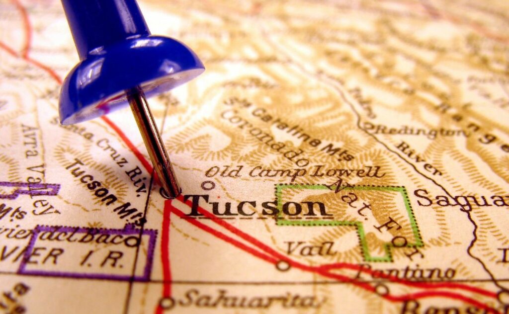 Tucson Arizona map