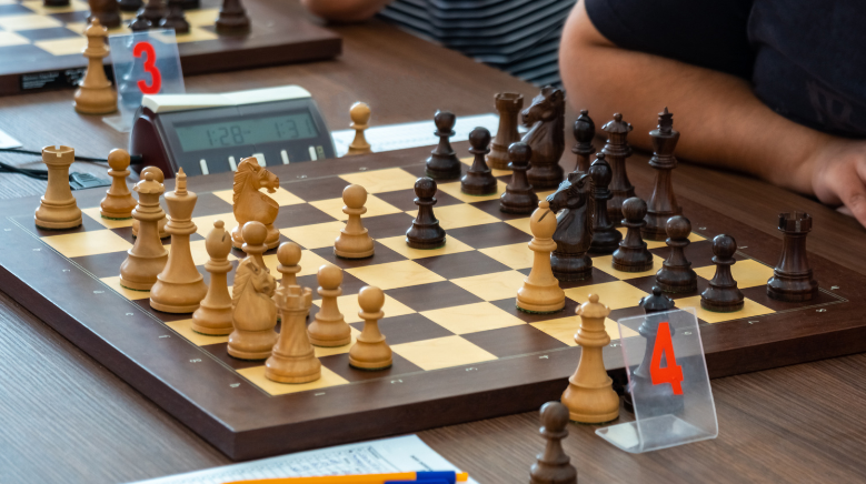 Chess tournament in play