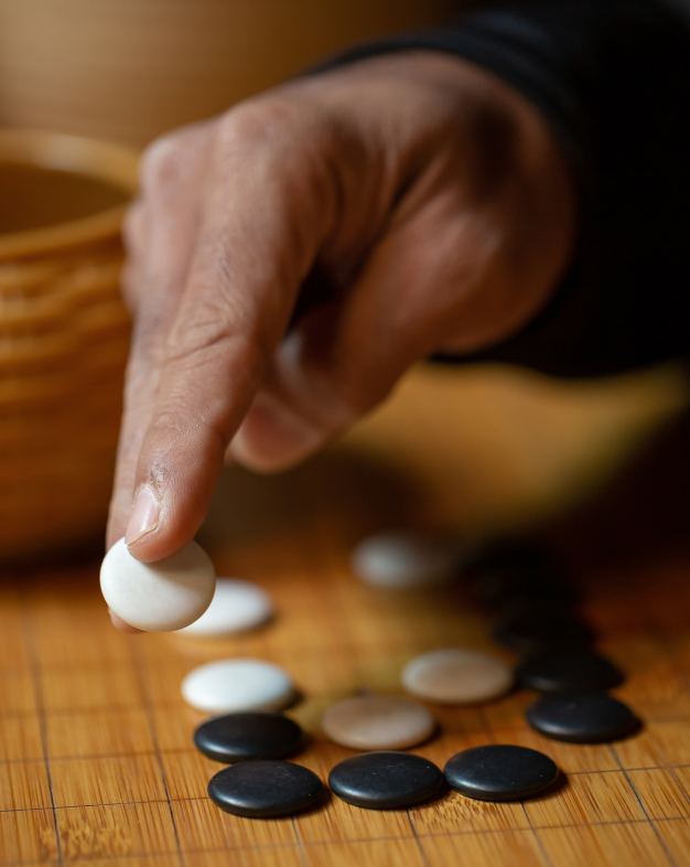 man playing GO