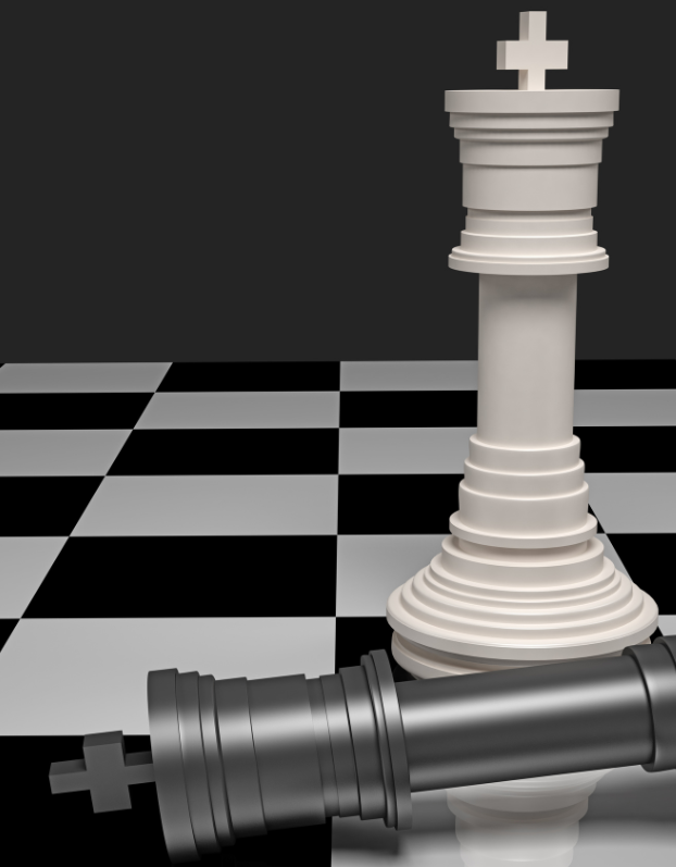 Two kings on a chess board image